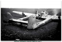 Одесса - Сбитый немецкий самолёт.Одесса 1944 г.