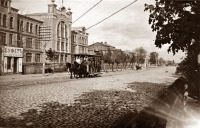 Бердичев - Конка на улице Белопольской. Украина,  Житомирская область
