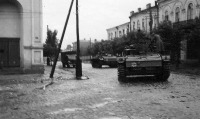 Бердичев - Немецкие танки возле синагоги.Улица Свердлова Украина , Житомирская область , Бердичев