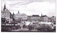 Львов - Львів. Площа Фердинанда. Мал.Т.Чишковського.  1840 року.