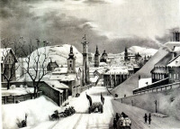 Львов - Львів  узимку 1852 рік.
