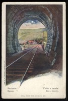 Яремче - Яремче. Вид з тунелю - 1902 рік.
