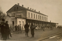 Рогатин - Железнодорожный вокзал станции Рогатин во время Первой Мировой войны