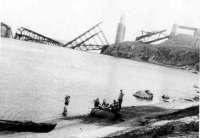 Запорожье - Разрушенный мост Стрелецкого