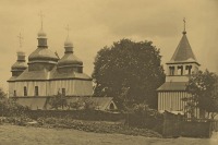 Деражня - Деражня Михайловская церковь и колокольня до строительства новой церкви