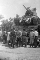 Симферополь - Вид памятника воинам 19 танкового корпуса, погибшим в боях за освобождение Крыма