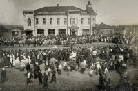 Калач - Слобода Калач. Митинг на Базарной площади.