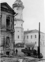Могилёв - Могилёв, городская ратуша во время немецкой оккупации 29.07.1942