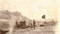 Баку - Турецкая артиллерия на высотах