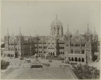 Индия - Железнодорожная станция в Бомбее. 1900