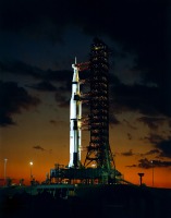 Соединённые Штаты Америки - Apollo 4 on the night before launch, Kennedy Space Center, Florida, США,  Флорида