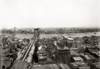 Нью-Йорк - Brooklyn Bridge and East River. США,  Нью-Йорк (штат),  Нью-Йорк,  Манхеттен