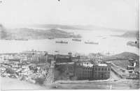 Владивосток - Вид на бухту Золотой Рог. 1933