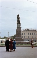Саратов - Памятник Чернышевскому в 1957 году в цвете