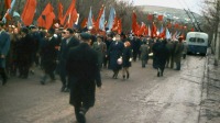 Саратов - Первомайская демонстрация на улице Большая Горная