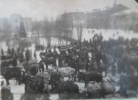 Саратов - Красный обоз с хлебом Покровского земельного общества на площади Революции