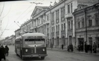 Саратов - Троллейбус маршрута №1 на улице Ленина