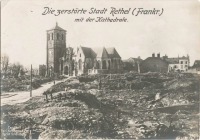 Франция - Разрушения в городе Ретель. Франция, 1914-1918