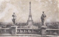 Париж - Эйфелева башня с Trocadero.