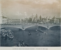 Париж - Le pont de l'Alma et les pavillons ?trangers; Vue prise du vieux Paris Франция,  Иль-де-Франс,  Париж