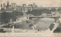 Париж - PARIS , Panorama sur la Seine et l'H?tel de Ville Франция , Метрополия Франция , Иль-де-Франс , Париж