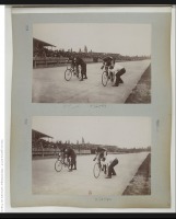 Париж - Гонки на велотреке. Жаклен и Майор Тейлор, 1901