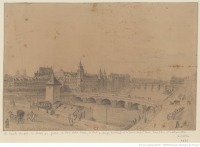 Париж - Общий вид набережных и дворцов, 1818