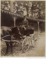 Париж - Пассажирский конный автомобиль в Булонском лесу, 1910