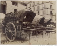Париж - Стоянка гужевого транспорта на Рю Моnffetard, 1910