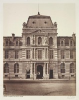 Париж - Лувр. Фасад на Рю де Риволи, 1855-1858