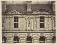 Париж - Лувр. Фрагмент фасада  на Рю де Риволи, 1855-1858