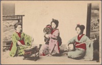 Япония - Игра майко на музыкальных инструментах, 1901-1907