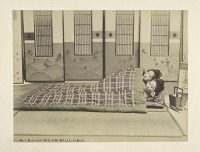 Япония - Интерьер спальни в японском доме, 1890-1899