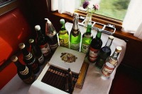 Старые магазины, рестораны и другие учреждения - Ассортимент алкогольных напитков вагона-ресторана транссибирского поезда