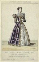 Ретро мода - Английский женский костюм XVI в. Мария Шотландская Стюарт