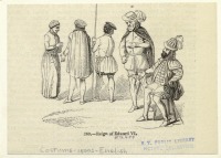 Ретро мода - Английский мужской и женский костюм XVI в. Эпоха Эдуарда VI