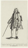 Ретро мода - Английский мужской костюм XVIII  в.  Джентльмен, 1700