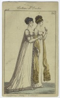 Ретро мода - Английский женский костюм 1800-1809.  Костюм Де Лондрес, N.24, 1806