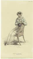 Ретро мода - Английский женский костюм 1810-1819. Утреннее платье