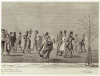 Ретро мода - Мужской и женский костюмы. Англия, 1820-1829. Воскресная прогулка, 1825
