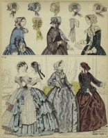 Ретро мода - Женский костюм. Англия, 1850-1859. Новые модели