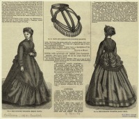 Ретро мода - Женский костюм. Англия, 1860-1869. Платье Сюзанна с баской, 1869