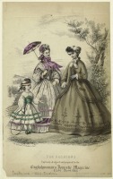 Ретро мода - Женский костюм. Англия, 1860-1869. Модные платья, 1863