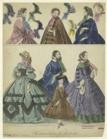 Ретро мода - Женский костюм. Англия, 1860-1869. Новые модели, 1860