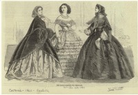 Ретро мода - Женский костюм. Англия, 1860-1869. Парижская мода, февраль 1860