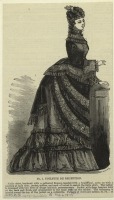 Ретро мода - Женский костюм. Англия, 1870-1879. Платье для приёмов, 1875