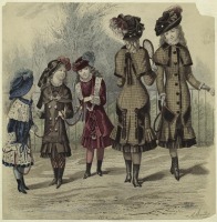 Ретро мода - Детский костюм . Франция, 1880-1889. Одежда для прогулок, 1882
