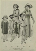 Ретро мода - Детский костюм, 1910-1919. Одежда для девочек, 1912