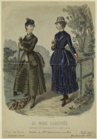 Ретро мода - Женский костюм. Франция, 1880-1889. Одежда для прогулок и охоты, 1884