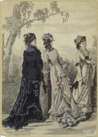 Ретро мода - Женский костюм. Франция, 1870-1879. Прогулочная одежда